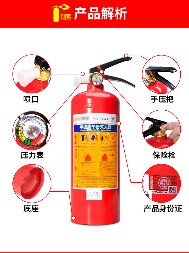 车载灭火器选购指南 1kg便携干粉灭火器，为你的安全护航